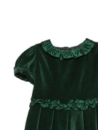 Abito per bambina Mariella Ferrari Kids verde con colletto a smerlo ABT18MC 076 082 MARIELLA FERRARI KIDS 