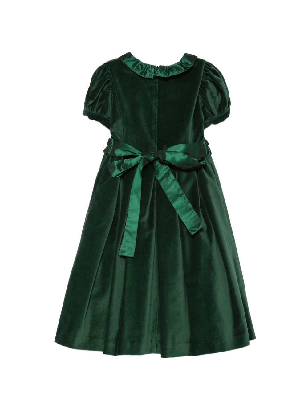 Abito per bambina Mariella Ferrari Kids verde con colletto a smerlo ABT18MC 076 082 MARIELLA FERRARI KIDS 