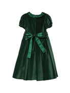 Abito per bambina Mariella Ferrari Kids verde con colletto a smerlo ABT18MC 076 082 MARIELLA FERRARI KIDS 
