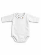 Tutina per neonati Mariella Ferrari bianca con ricamo cervo CMS17ML BEIGE MARIELLA FERRARI KIDS 