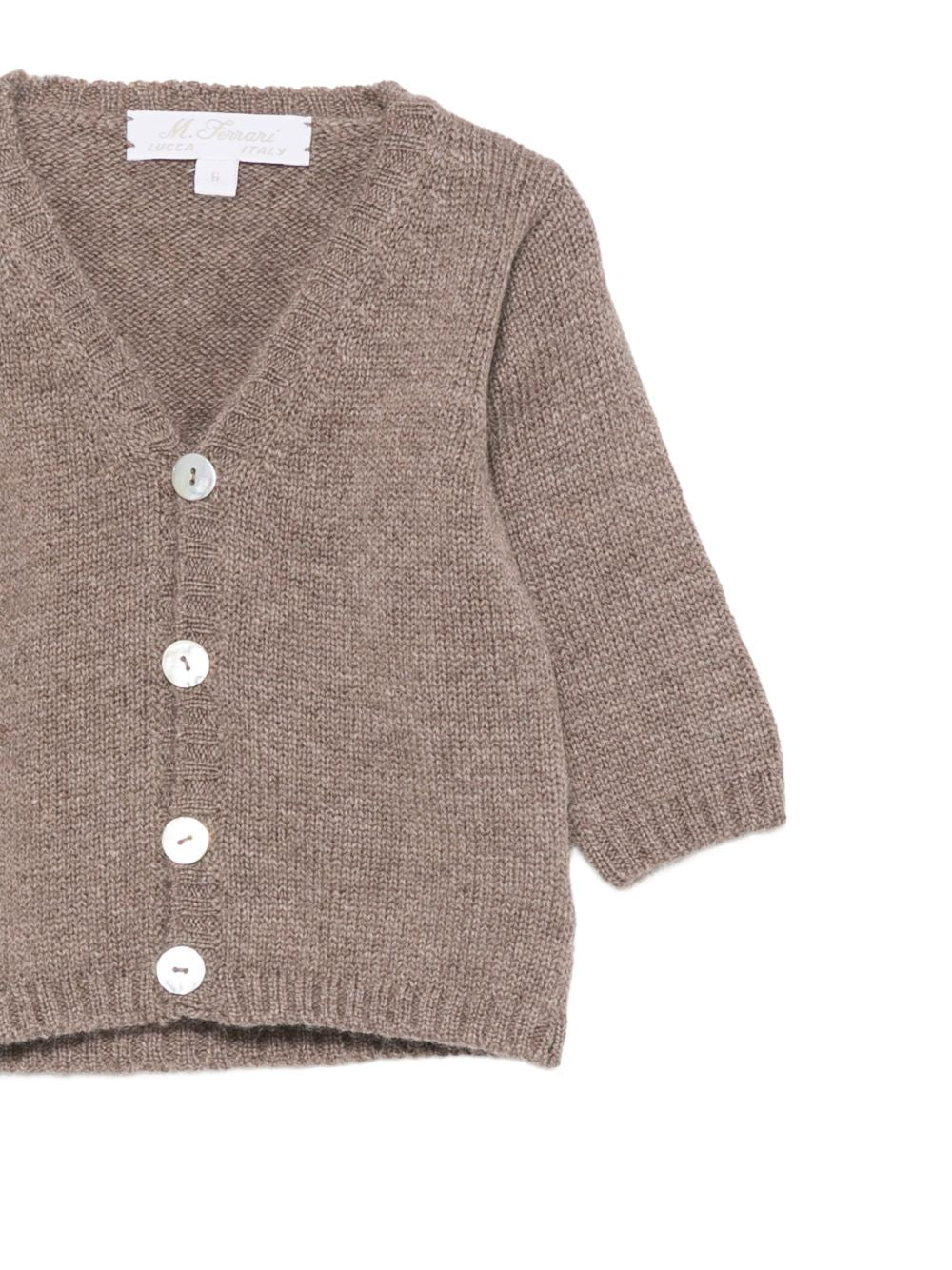 Cardigan per neonata Mariella Ferrari Kids marrone con design lavorato a maglia MGM11 153 MARIELLA FERRARI KIDS 