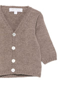 Cardigan per neonata Mariella Ferrari Kids marrone con design lavorato a maglia MGM11 153 MARIELLA FERRARI KIDS 