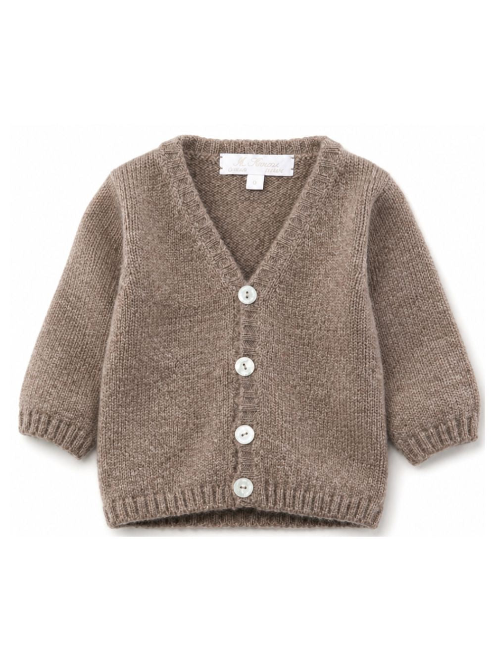 Cardigan per neonata Mariella Ferrari Kids marrone con design lavorato a maglia MGM11 153 MARIELLA FERRARI KIDS 