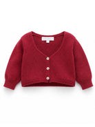 Cardigan per neonata Mariella Ferrari Kids rosso con scollo a V MGU19 151 MARIELLA FERRARI KIDS 