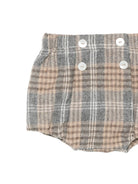 Shorts per neonati Mariella Ferrari beige con motivo tartan PGB2 065 TARTAN MARIELLA FERRARI KIDS 