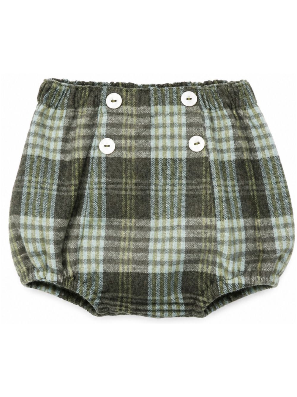 Shorts per neonati Mariella Ferrari Kids verde con motivo tartan PGB2 066 TARTAN MARIELLA FERRARI KIDS 