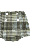 Shorts per neonati Mariella Ferrari Kids verde con motivo tartan PGB2 066 TARTAN MARIELLA FERRARI KIDS 