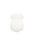 Tutina per neonata Mariella Ferrari bianca con inserto punto smock PGD4 004 796 MARIELLA FERRARI KIDS 