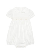 Tutina per neonata Mariella Ferrari bianca con colletto Peter Pan PGD4 004 BURRO MARIELLA FERRARI KIDS 