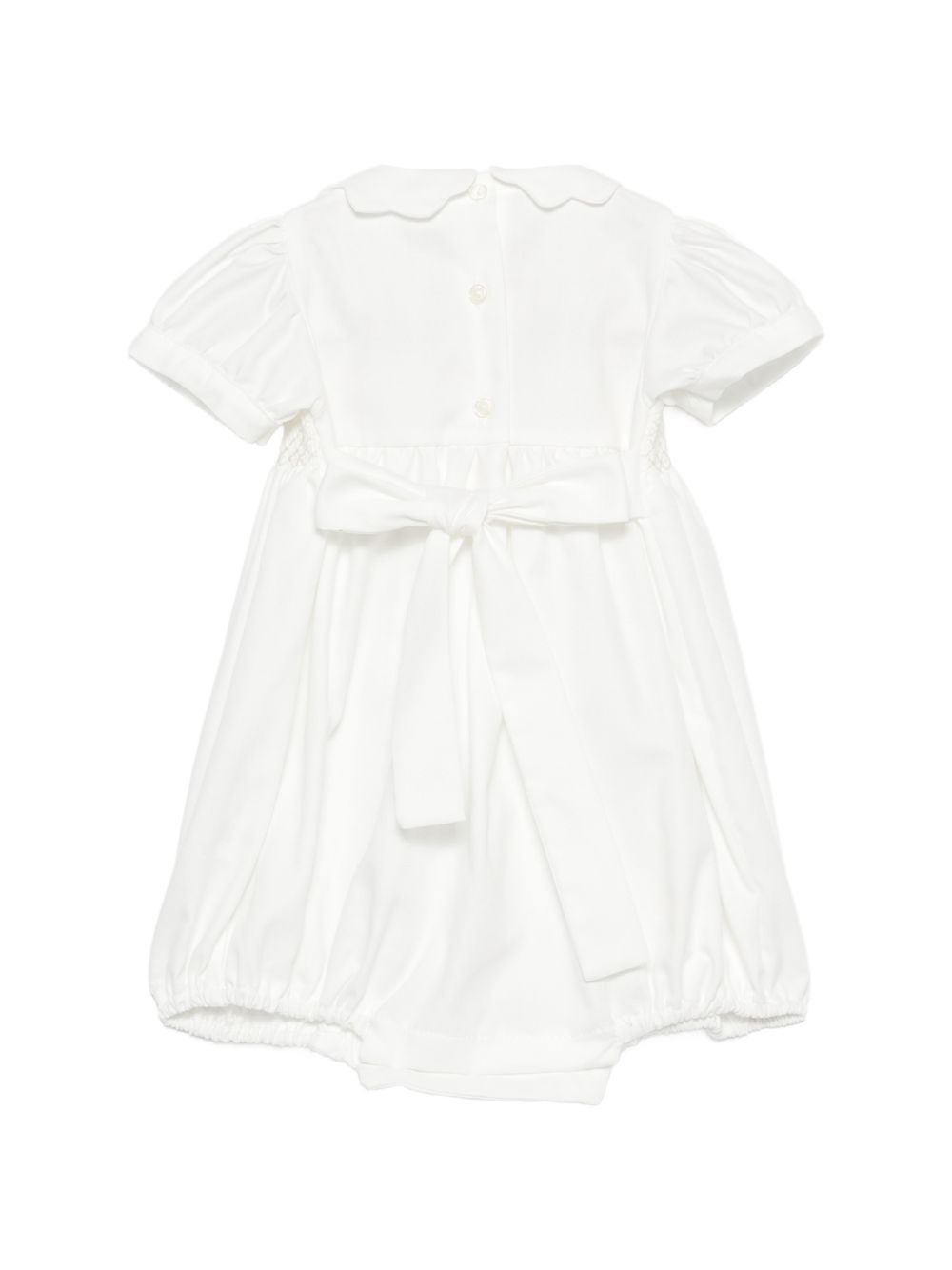 Tutina per neonata Mariella Ferrari bianca con colletto Peter Pan PGD4 004 BURRO MARIELLA FERRARI KIDS 