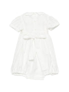 Tutina per neonata Mariella Ferrari bianca con colletto Peter Pan PGD4 004 BURRO MARIELLA FERRARI KIDS 