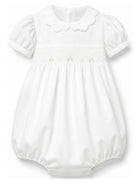 Tutina per neonata Mariella Ferrari bianca con colletto Peter Pan PGD4 004 BURRO MARIELLA FERRARI KIDS 