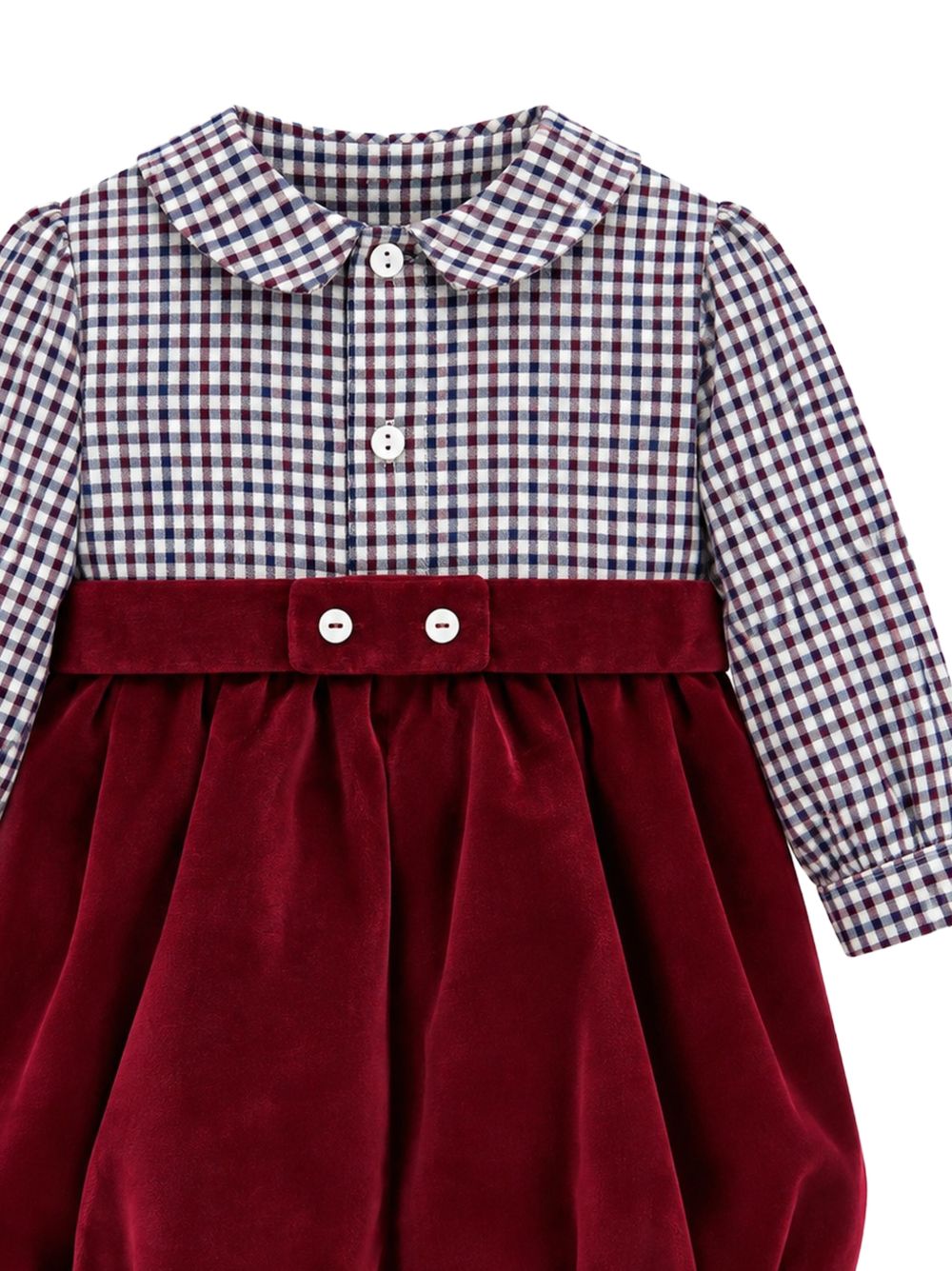 Tutina per neonata Mariella Ferrari Kids rossa con motivo a quadretti PGE5 020 071 MARIELLA FERRARI KIDS 
