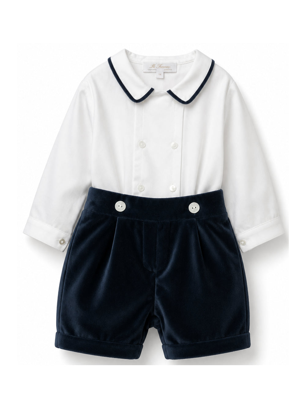 Set camicia e shorts per neonato Mariella Ferrari Kids multicolore con dettagli blu PGI9 005 075 MARIELLA FERRARI KIDS 