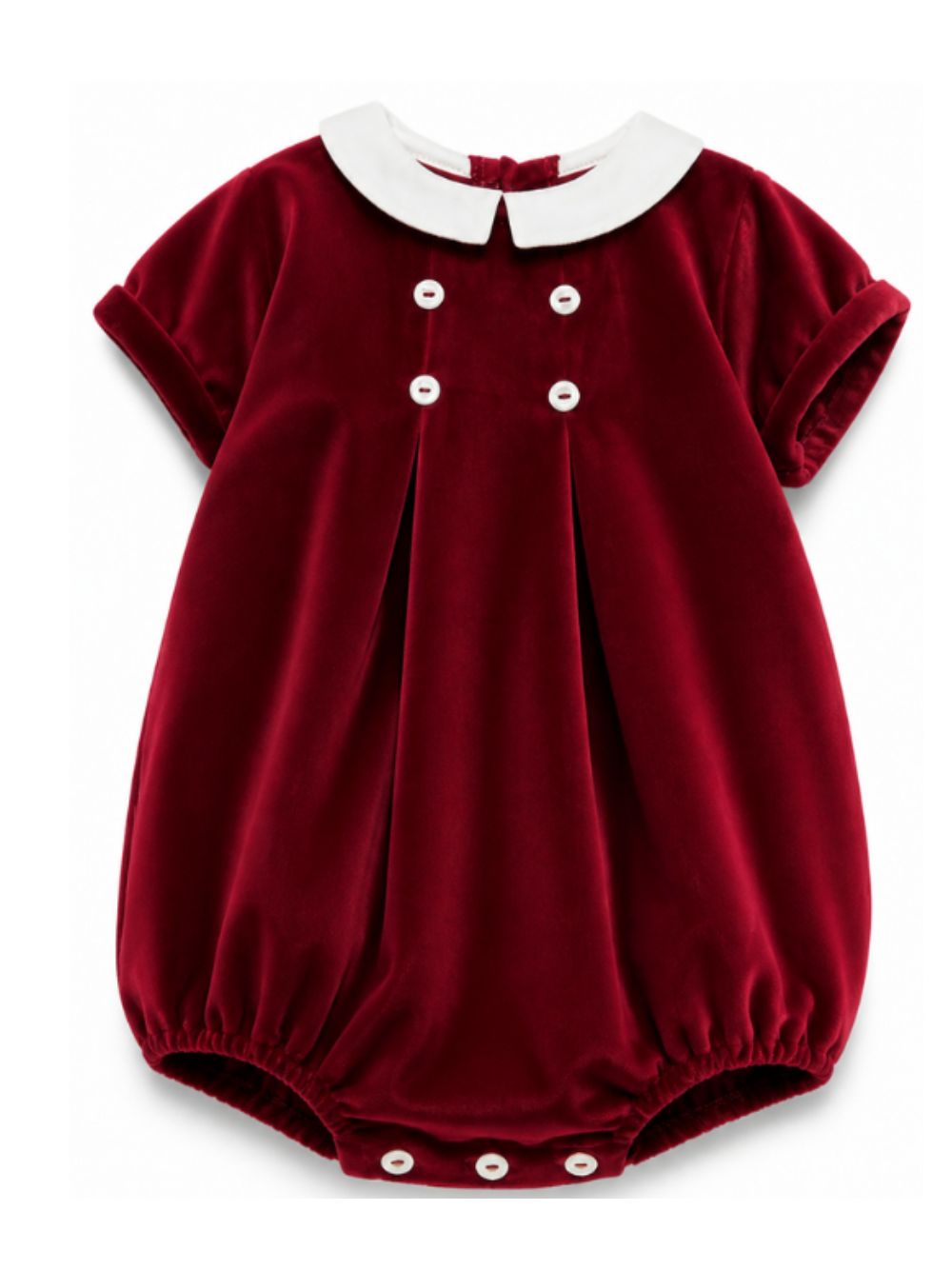 Tutina per neonata Mariella Ferrari Kids rossa con colletto alla Peter Pan PGL10 071 MARIELLA FERRARI KIDS 