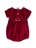 Tutina per neonata Mariella Ferrari Kids rossa con colletto alla Peter Pan PGL10 071 MARIELLA FERRARI KIDS 