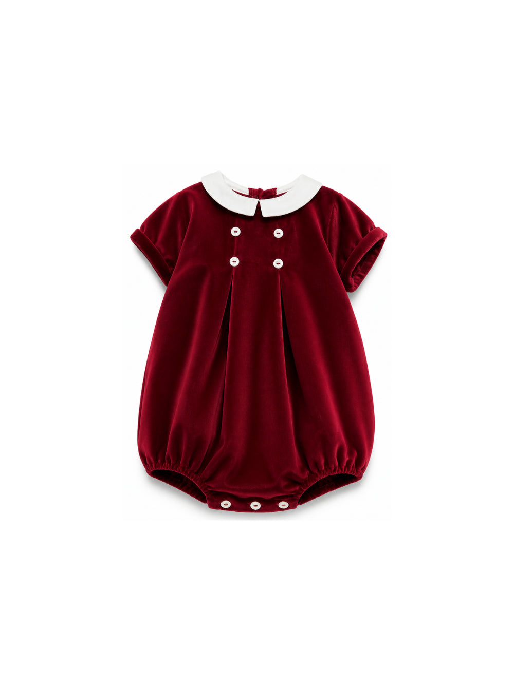 Tutina per neonata Mariella Ferrari Kids rossa con colletto alla Peter Pan PGL10 071 MARIELLA FERRARI KIDS 