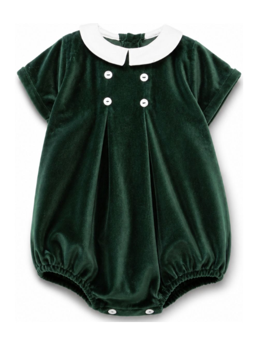 Tutina per neonata Mariella Ferrari Kids verde con colletto alla Peter Pan PGL10 074 MARIELLA FERRARI KIDS 