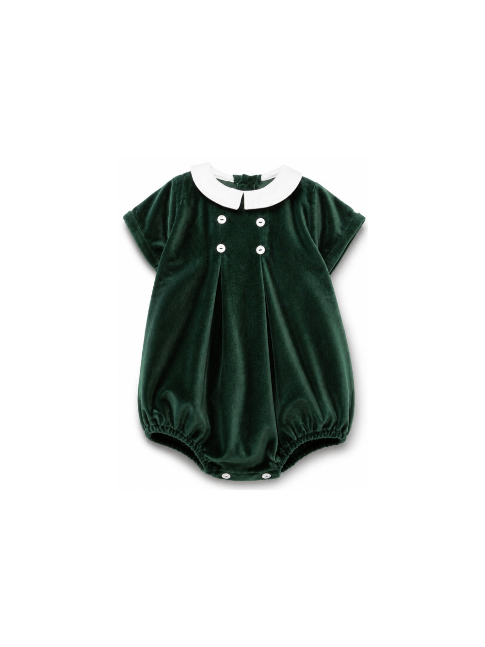 Tutina per neonata Mariella Ferrari Kids verde con colletto alla Peter Pan PGL10 074 MARIELLA FERRARI KIDS 