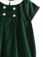 Tutina per neonata Mariella Ferrari Kids verde con colletto alla Peter Pan PGL10 074 MARIELLA FERRARI KIDS 