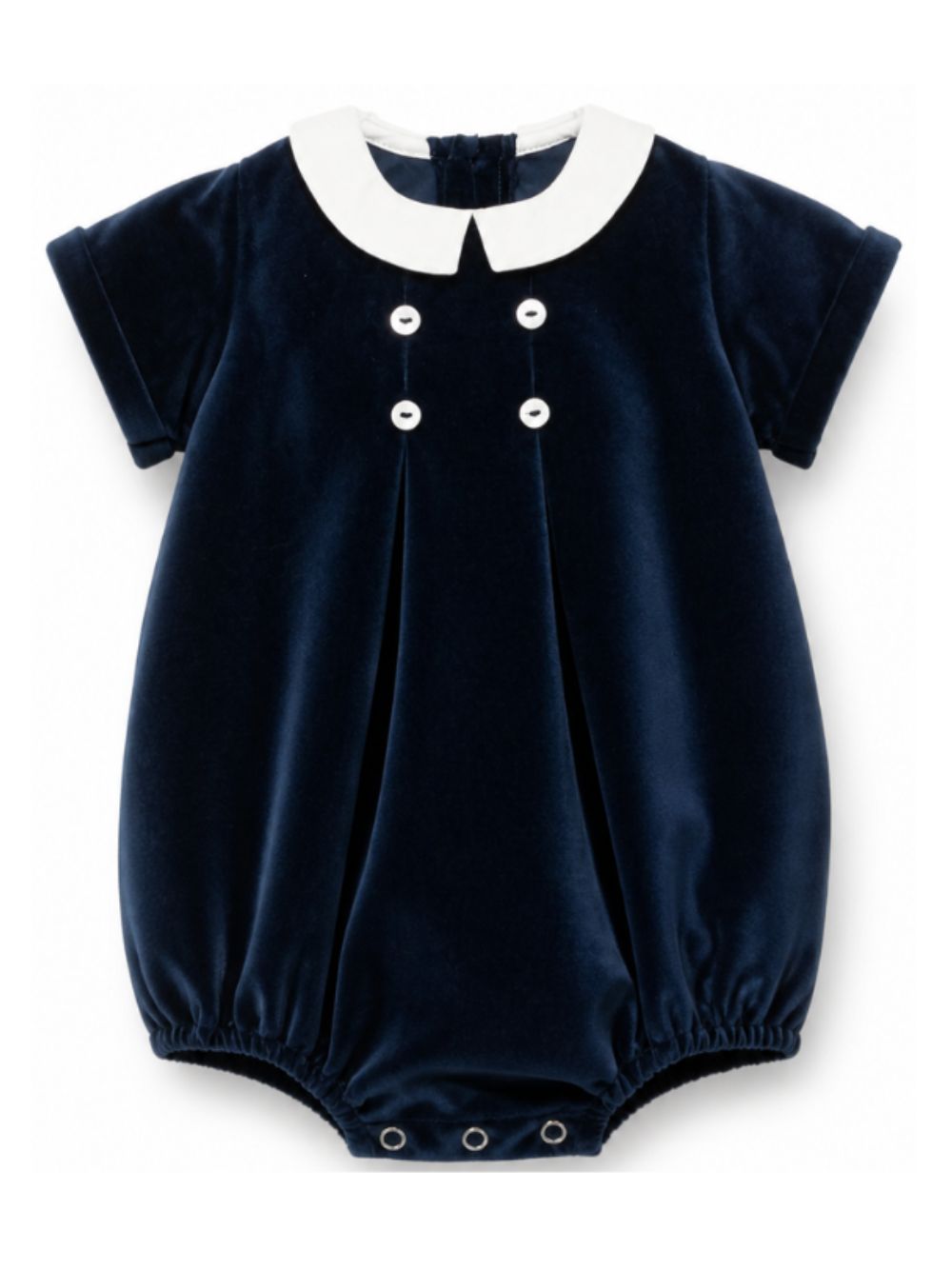 Tutina per neonata Mariella Ferrari Kids blu con colletto alla Peter Pan PGL10 075 MARIELLA FERRARI KIDS 