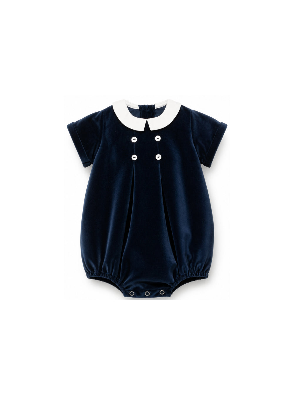 Tutina per neonata Mariella Ferrari Kids blu con colletto alla Peter Pan PGL10 075 MARIELLA FERRARI KIDS 
