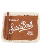 Pochette Aline Shearling MC2 St. Barth marrone con finitura in shearling ALI0033 01970M MC2 ST. BARTH KIDS 