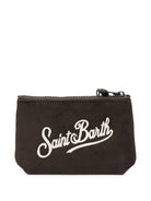 Pochette Aline MC2 St.Barth marrone con logo Saint Barth ricamato sul davanti ALMI002 00128M MC2 ST. BARTH KIDS 