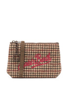 Pochette Aline MC2 St.Barth marrone con logo Saint Barth ricamato sul davanti ALMI005 02373M MC2 ST. BARTH KIDS 