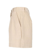 Pantaloncini per donna MC2 St.Barth beige in velluto AYA0002 00326M MC2 ST. BARTH 