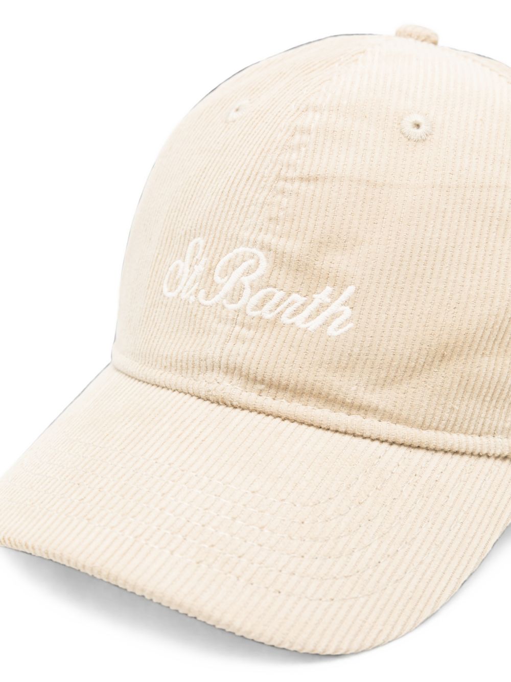 Cappello in velluto MC2 Saint Barth Kids beige in velluto a coste BASB0025 02550M MC2 ST. BARTH 
