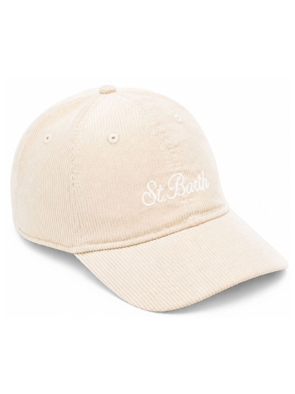 Cappello in velluto MC2 Saint Barth Kids beige in velluto a coste BASB0025 02550M MC2 ST. BARTH 
