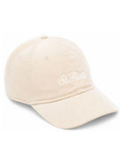 Cappello in velluto MC2 Saint Barth Kids beige in velluto a coste BASB0025 02550M MC2 ST. BARTH 