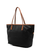 Borsa Tote City MC2 Saint Barth nera con logo ricamato sul davanti CB0002 00680M MC2 ST. BARTH 