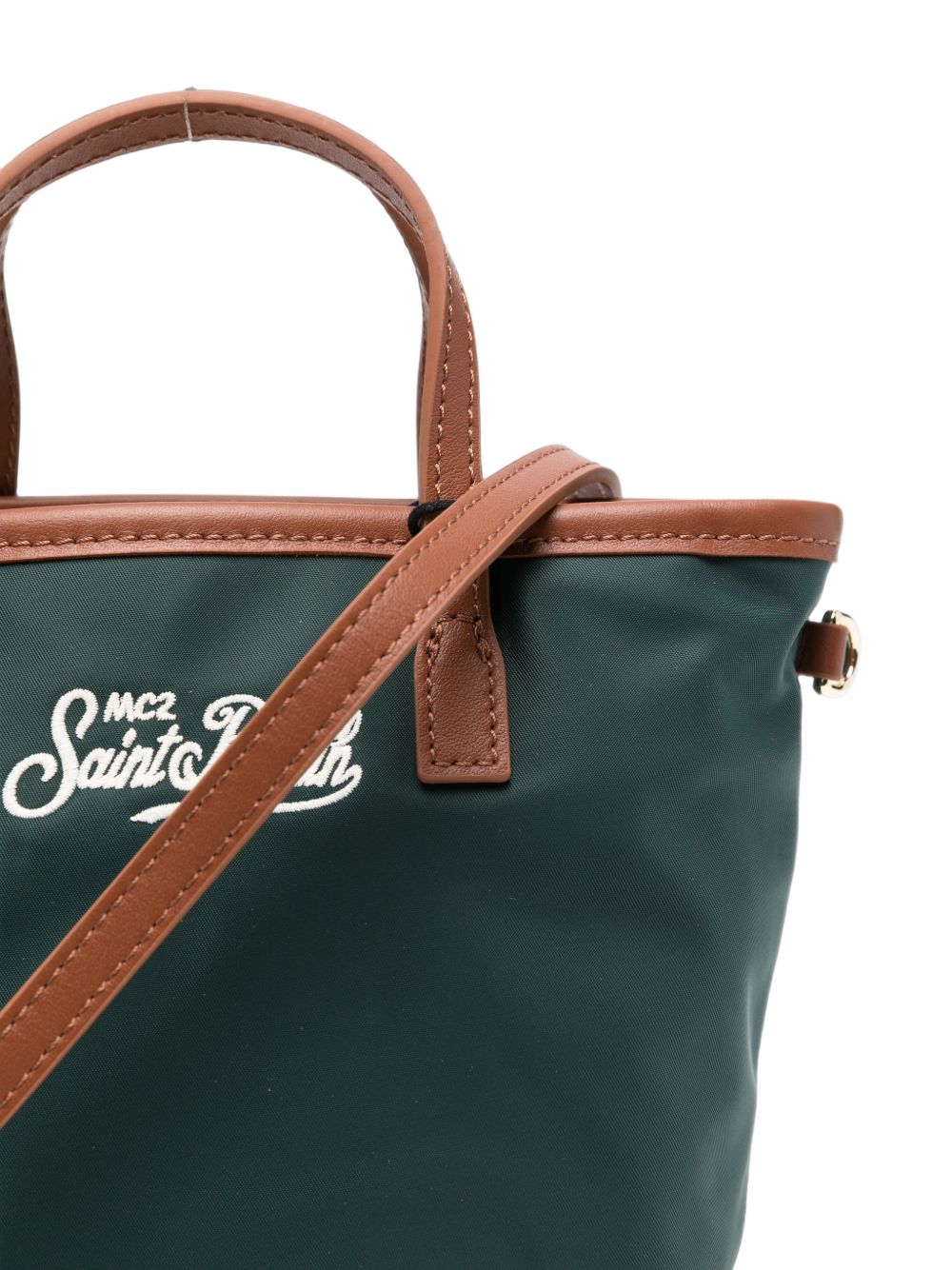 Borsa Mini City Bag MC2 St.Barth verde logo ricamato CB0005 00169M MC2 ST. BARTH KIDS 