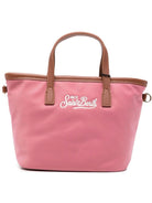 Borsa City Bag Mini MC2 St. Barth rosa con logo ricamato sul davanti CB0005 00682M MC2 ST. BARTH KIDS 