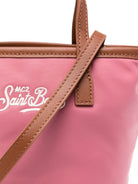 Borsa City Bag Mini MC2 St. Barth rosa con logo ricamato sul davanti CB0005 00682M MC2 ST. BARTH KIDS 