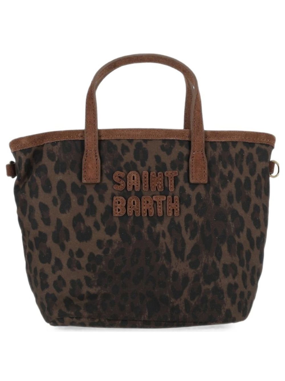 Borsa City Bag Mini MC2 St. Barth marrone con stampa leopardata CBMIN001 00019M MC2 ST. BARTH KIDS 