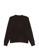 Maglione a intarsio MC2 Saint Barth Kids marrone scuro a maniche lunghe DANY001 04440M MC2 ST. BARTH 