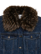 Giacca Dailys per donna MC2 St. Barth blu con lavaggio scuro DLS0001 01740M MC2 ST. BARTH 