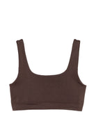 Top per donna MC2 St. Barth marrone con scollo quadrato FIFY001 00022M MC2 ST. BARTH 