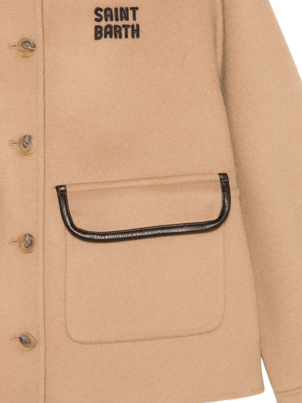 Giacca Glacienne per donna MC2 St. Barth marrone con colletto a contrasto GCN0001 00998M MC2 ST. BARTH 