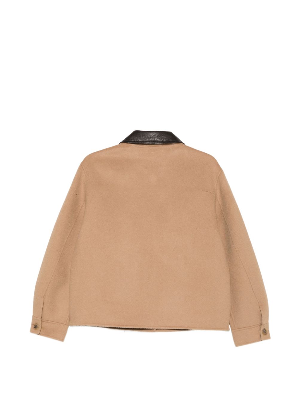 Giacca Glacienne per donna MC2 St. Barth marrone con colletto a contrasto GCN0001 00998M MC2 ST. BARTH 