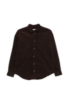 Camicia per donna MC2 St. Barth marrone con trama a coste GIG0002 01000M MC2 ST. BARTH 