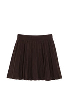 Gonna per donna MC2 St. Barth marrone con design lavorato a maglia INA0002 00040M MC2 ST. BARTH 