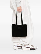Borsa Tote Joba MC2 Saint Barth nera in camoscio JOBA001 00783M MC2 ST. BARTH 