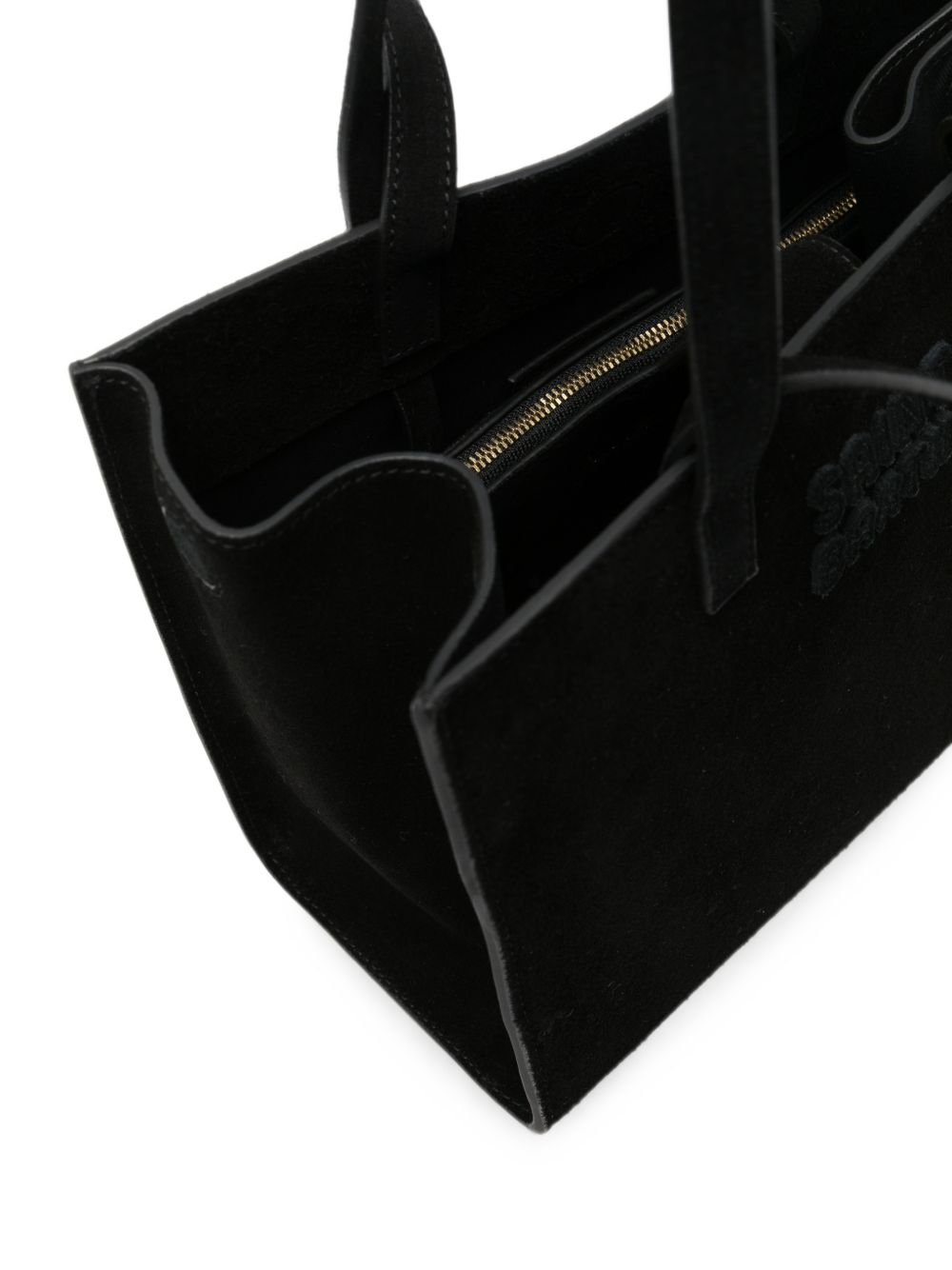 Borsa Tote Joba MC2 Saint Barth nera in camoscio JOBA001 00783M MC2 ST. BARTH 