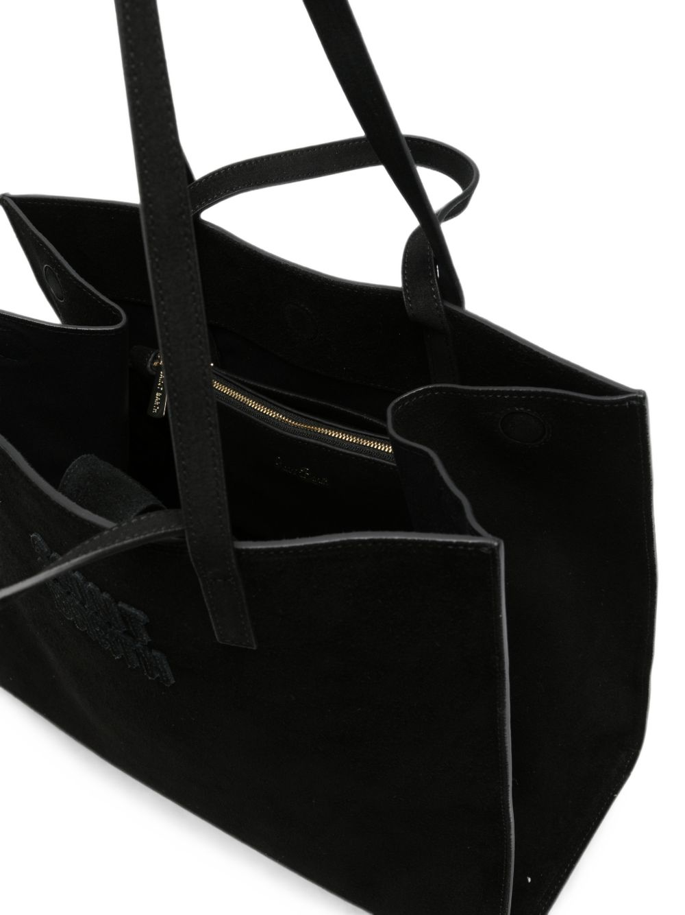 Borsa Jour Midi MC2 Saint Barth nera con logo ricamato sul davanti JOBAM01 00783M MC2 ST. BARTH KIDS 