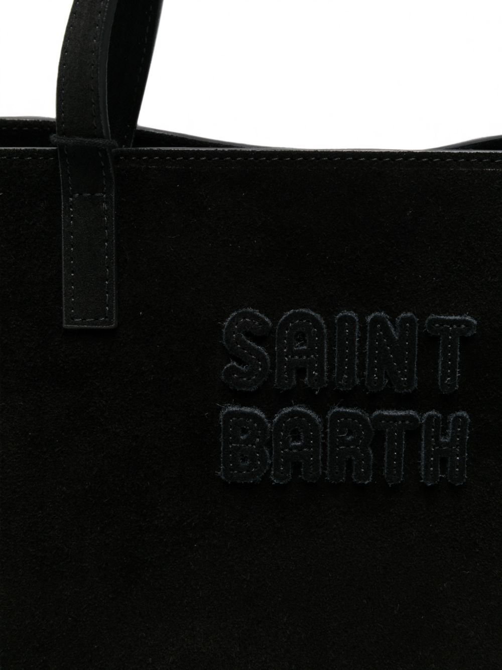 Borsa Jour Midi MC2 Saint Barth nera con logo ricamato sul davanti JOBAM01 00783M MC2 ST. BARTH KIDS 