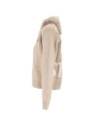 Felpa Kyla con zip MC2 Saint Barth Kids beige con motivo a cuore sul davanti KYLA005 00251M MC2 ST. BARTH 